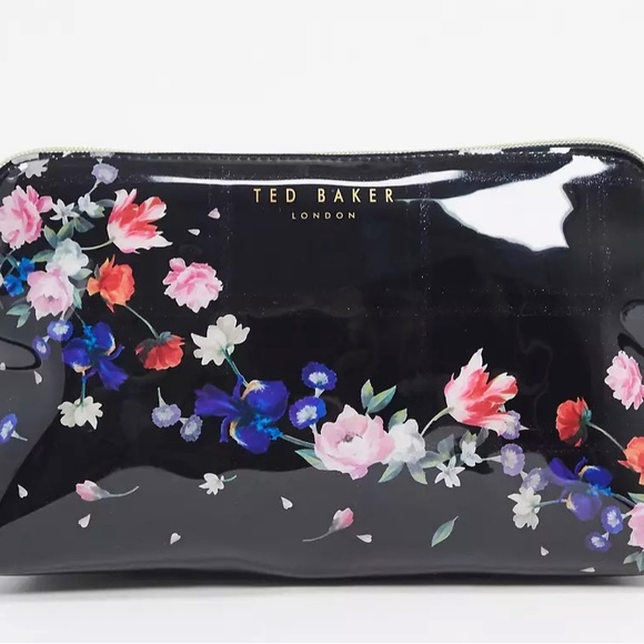 NWT Ted Baker Emiy sandalwood floral toiletry bag in black - Picture 6 of 12